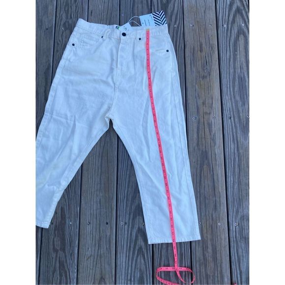 SR. vs. Sandrine Rose NWT "The Virgin Label" Snow White Pants, Size 28, MP $198 - Picture 7 of 12